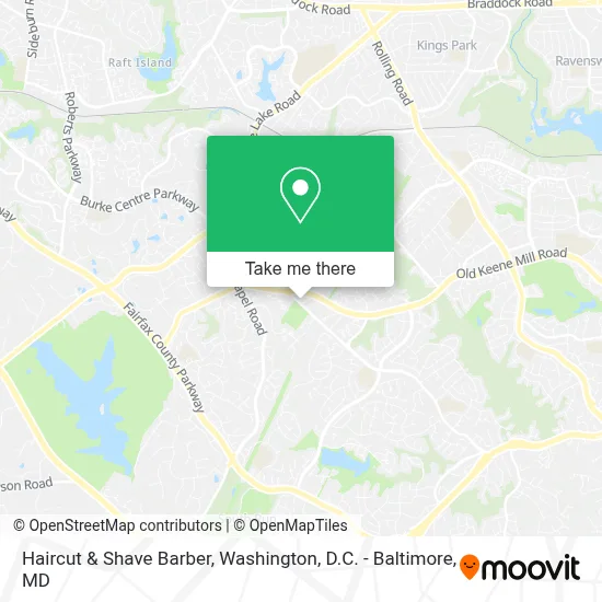 Haircut & Shave Barber map