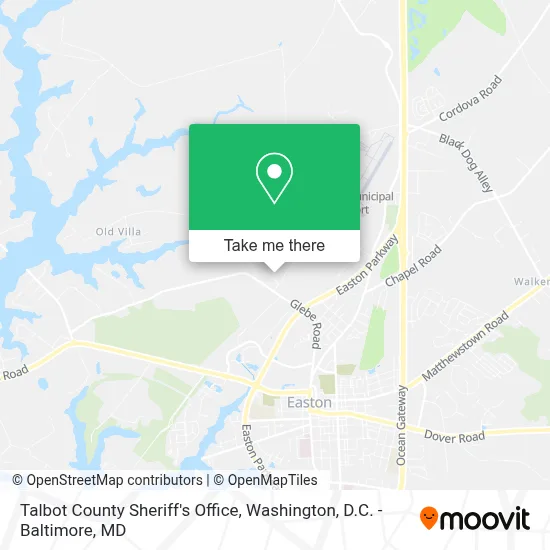 Talbot County Sheriff's Office map