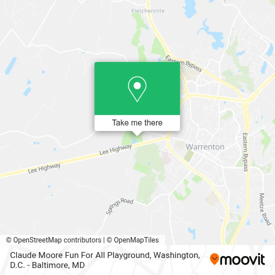 Claude Moore Fun For All Playground map