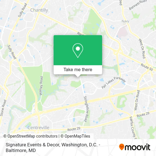 Signature Events & Decor map