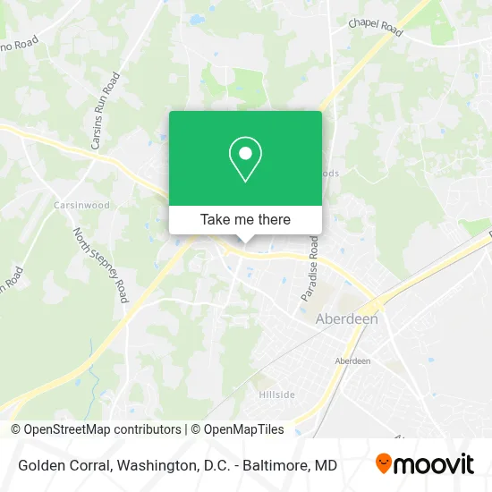 Golden Corral map