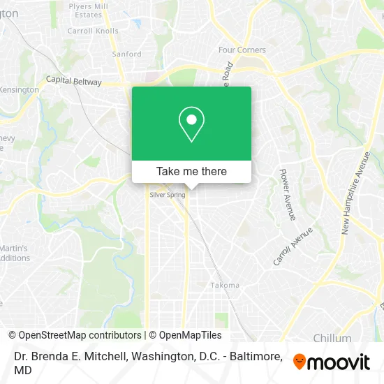 Dr. Brenda E. Mitchell map