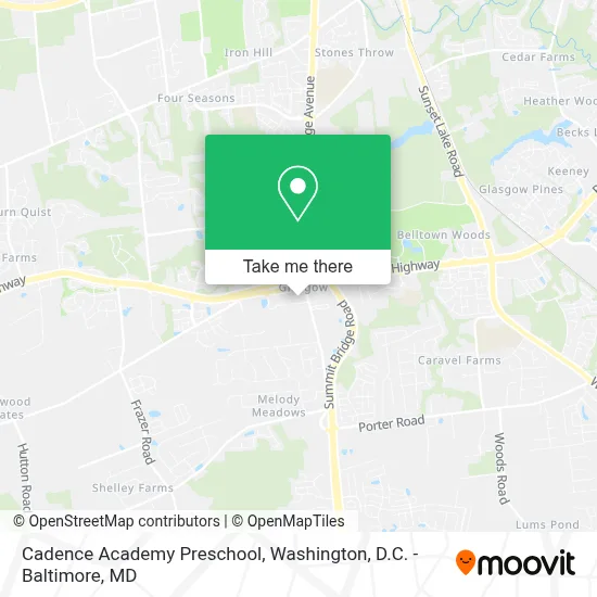 Cadence Academy Preschool map