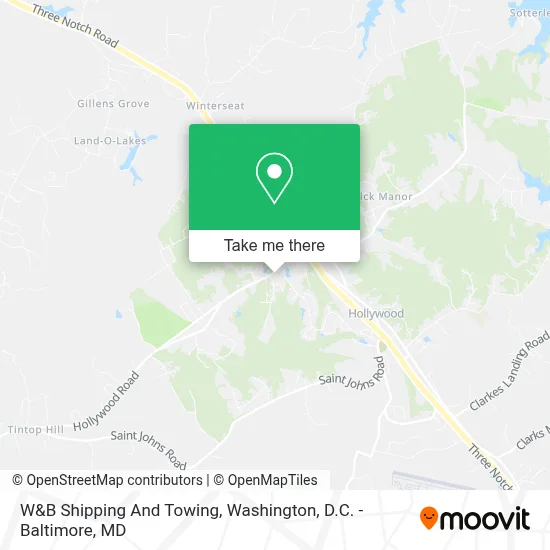 W&B Shipping And Towing map
