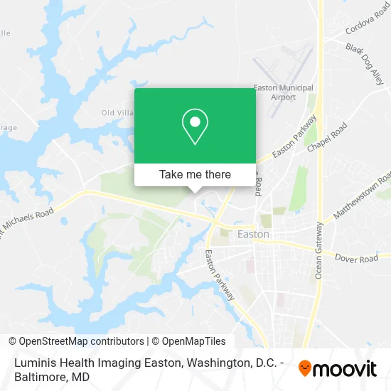 Luminis Health Imaging Easton map