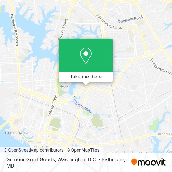Gilmour Grrrrl Goods map