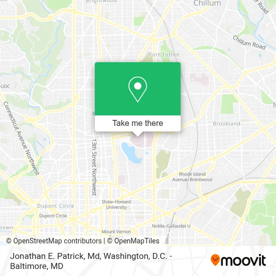 Jonathan E. Patrick, Md map