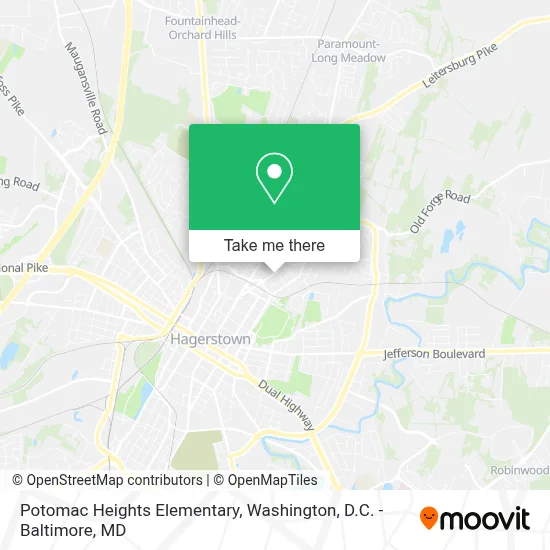 Potomac Heights Elementary map