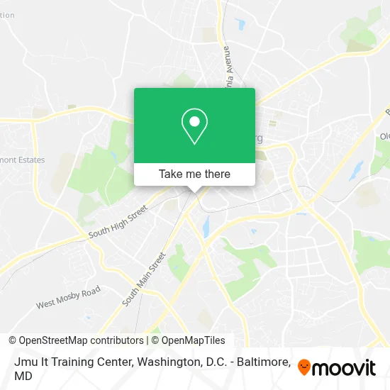 Jmu It Training Center map
