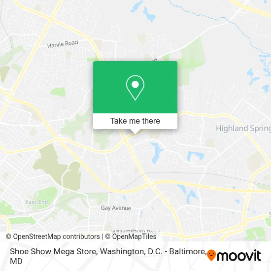 Shoe Show Mega Store map