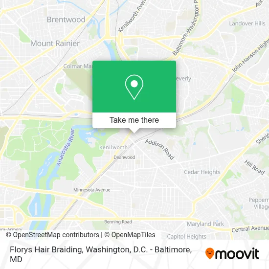 Florys Hair Braiding map