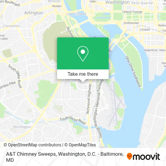 A&T Chimney Sweeps map