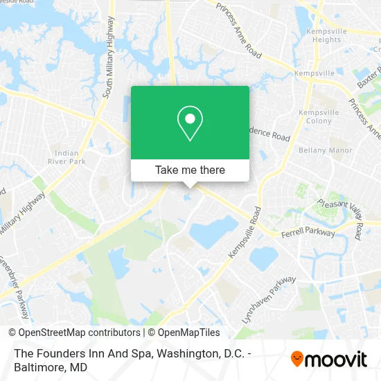 The Founders Inn And Spa map