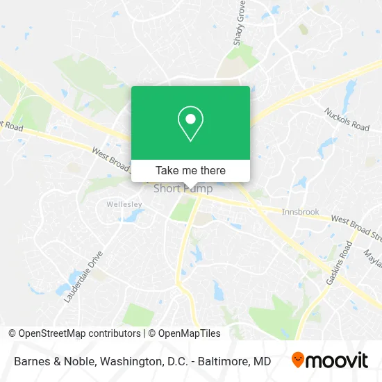 Barnes & Noble map