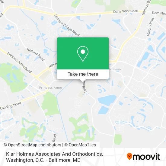 Klar Holmes Associates And Orthodontics map