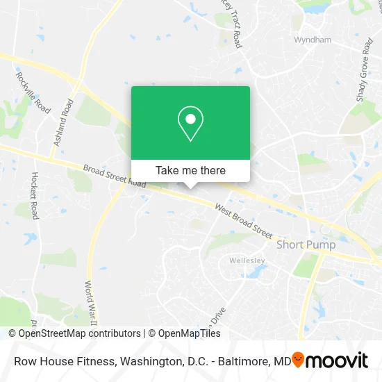 Row House Fitness map