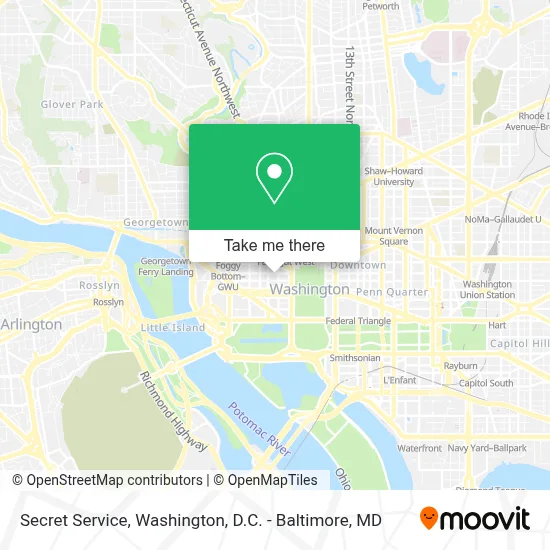 Secret Service map