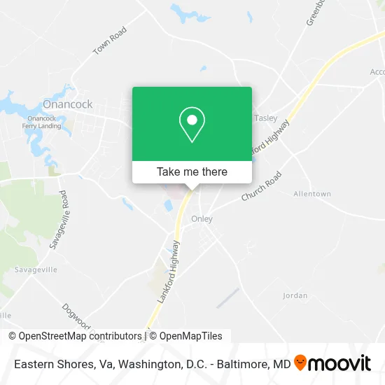 Eastern Shores, Va map