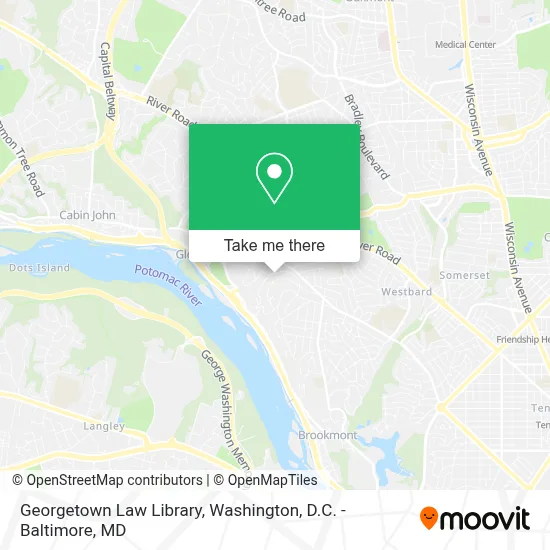 Georgetown Law Library map