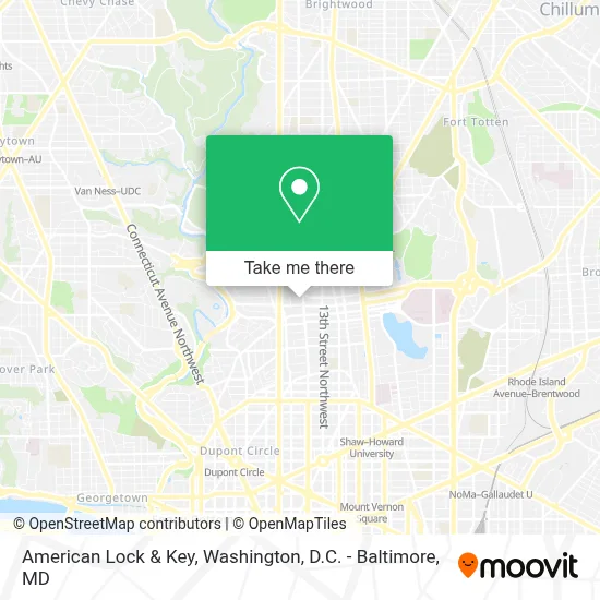 American Lock & Key map