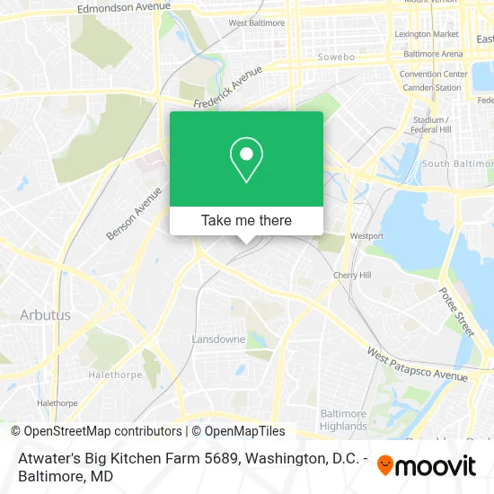 Atwater's Big Kitchen Farm 5689 map