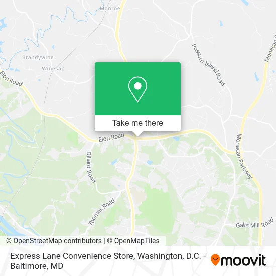 Express Lane Convenience Store map