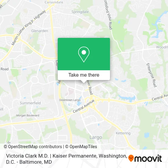 Victoria Clark M.D. | Kaiser Permanente map
