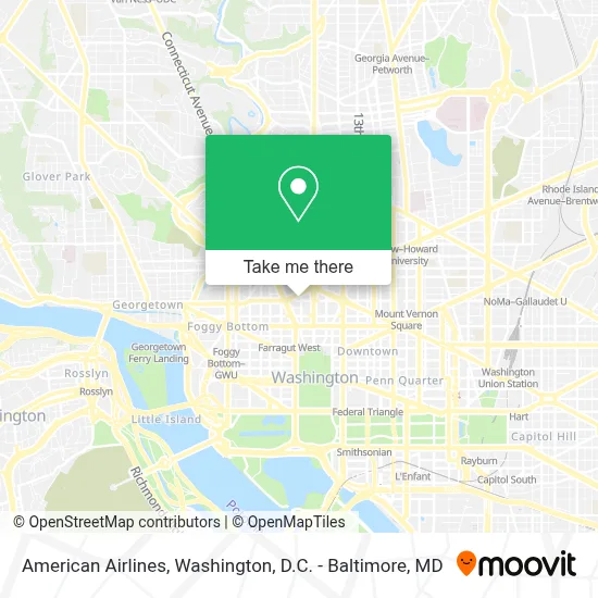 American Airlines map