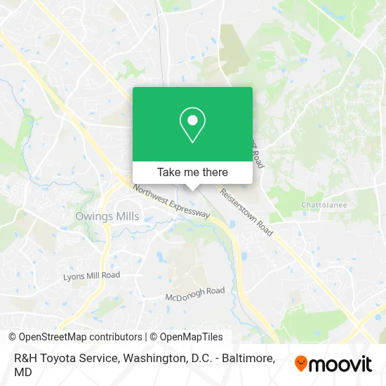 R&H Toyota Service map