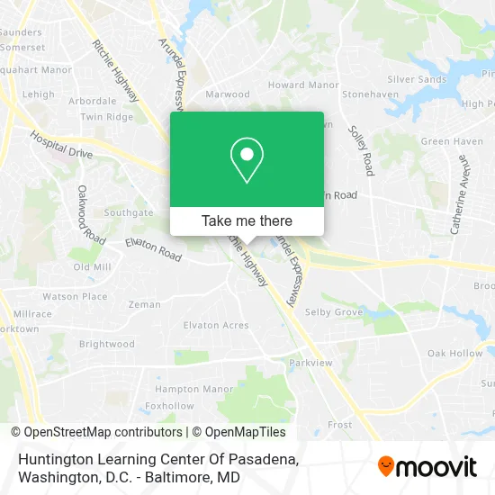 Huntington Learning Center Of Pasadena map