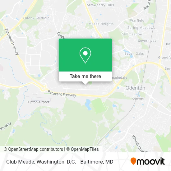 Club Meade map