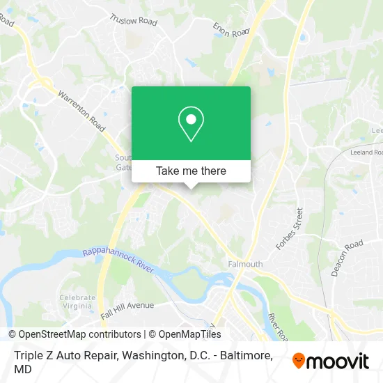 Triple Z Auto Repair map