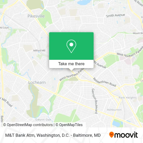 M&T Bank Atm map