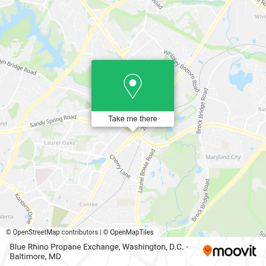 Blue Rhino Propane Exchange map