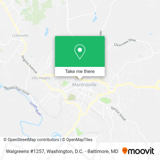 Walgreens #1257 map
