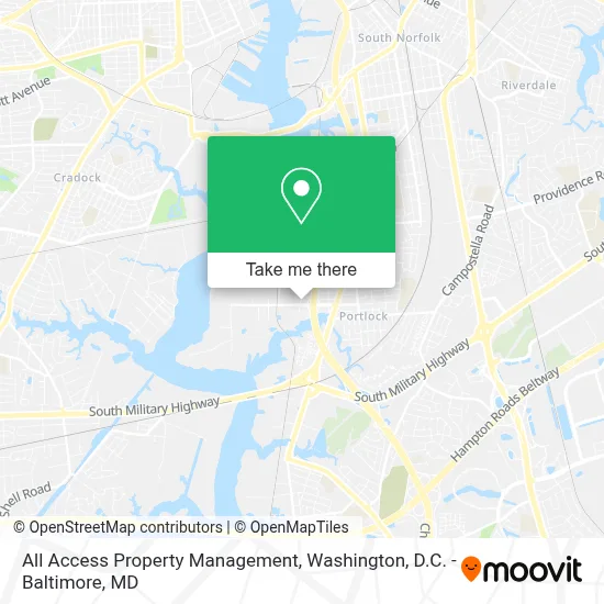 All Access Property Management map