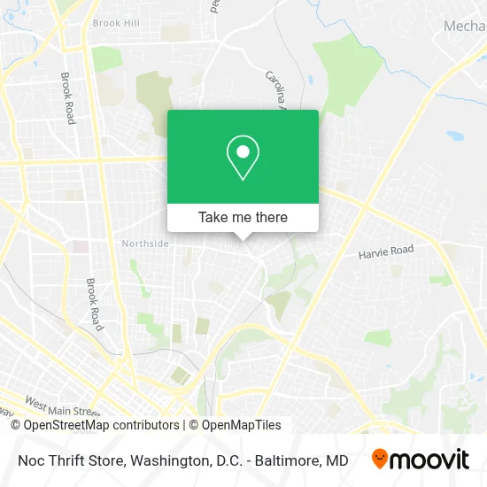 Noc Thrift Store map