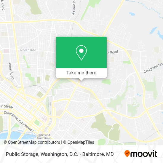 Public Storage map