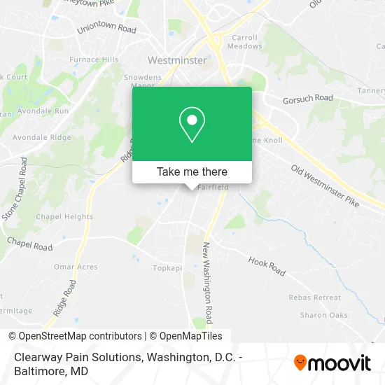 Clearway Pain Solutions map