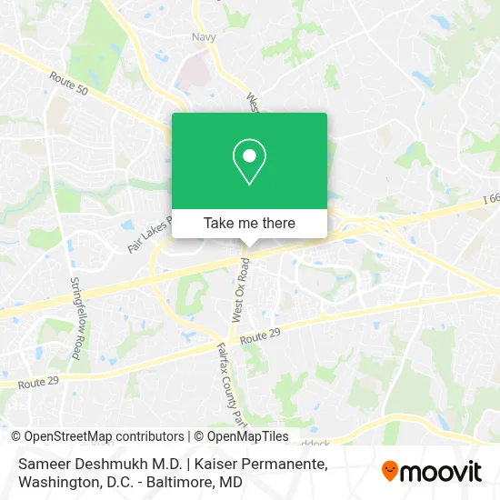 Sameer Deshmukh M.D. | Kaiser Permanente map