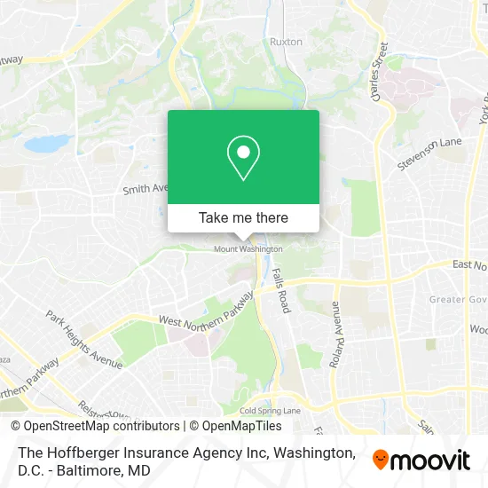 The Hoffberger Insurance Agency Inc map