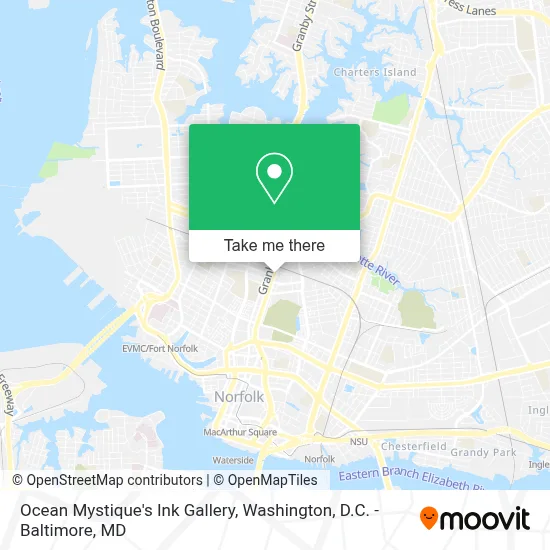 Ocean Mystique's Ink Gallery map