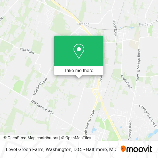 Level Green Farm map