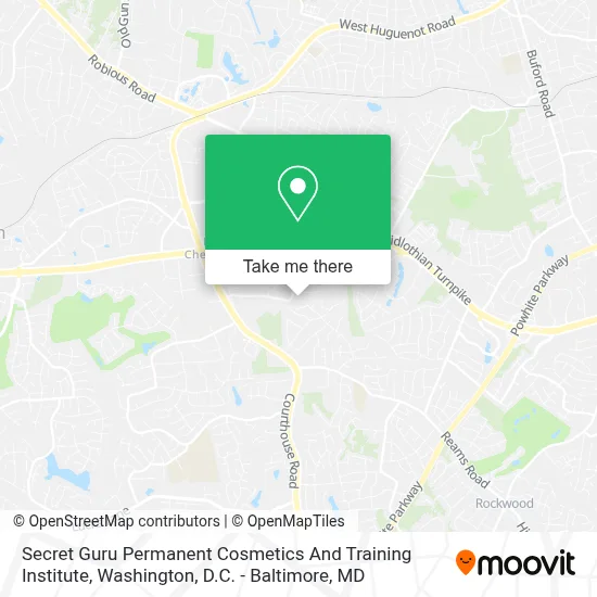 Secret Guru Permanent Cosmetics And Training Institute map