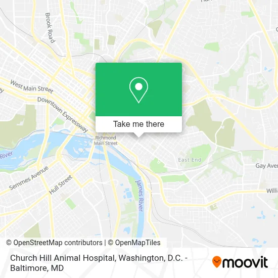 Church Hill Animal Hospital map