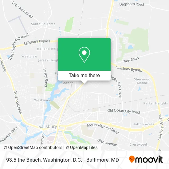 93.5 the Beach map