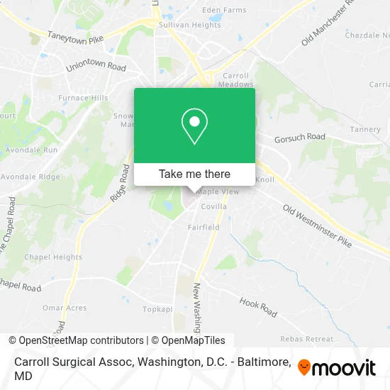 Carroll Surgical Assoc map