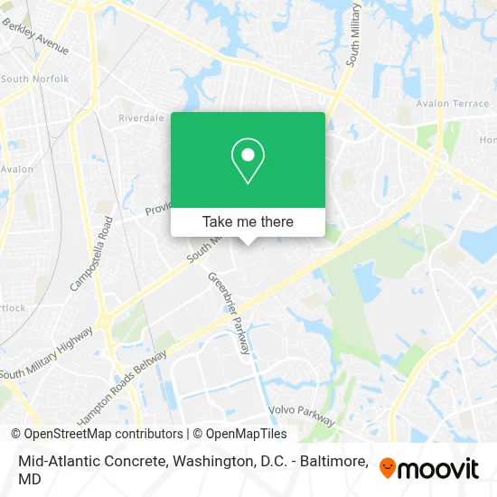 Mid-Atlantic Concrete map