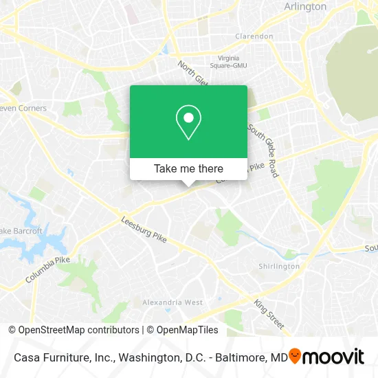 Casa Furniture, Inc. map