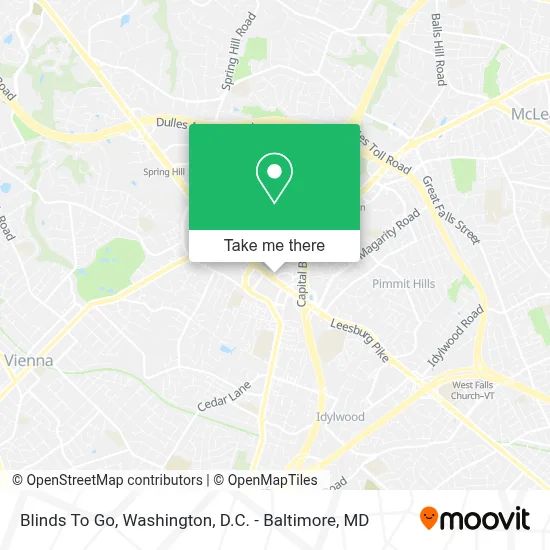 Blinds To Go map